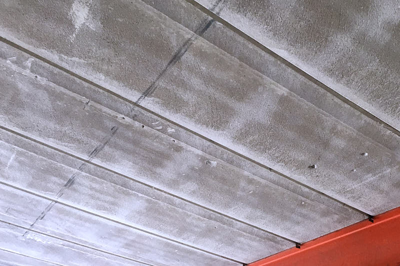 RAAC planks in floor slab soffit